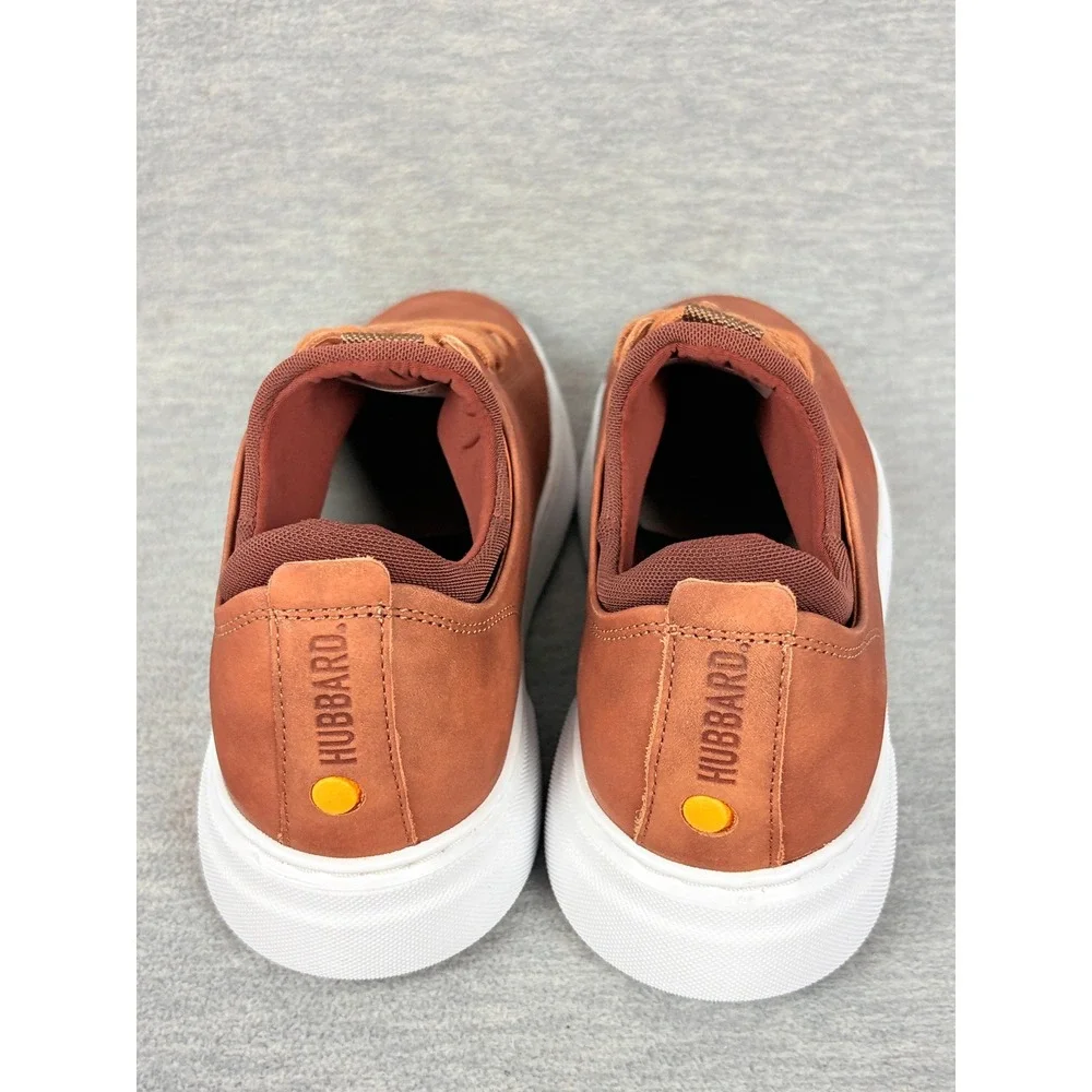 Samuel Hubbard Flight Low Top Sneakers Mens 7 M Burnished Tan Leather Mens